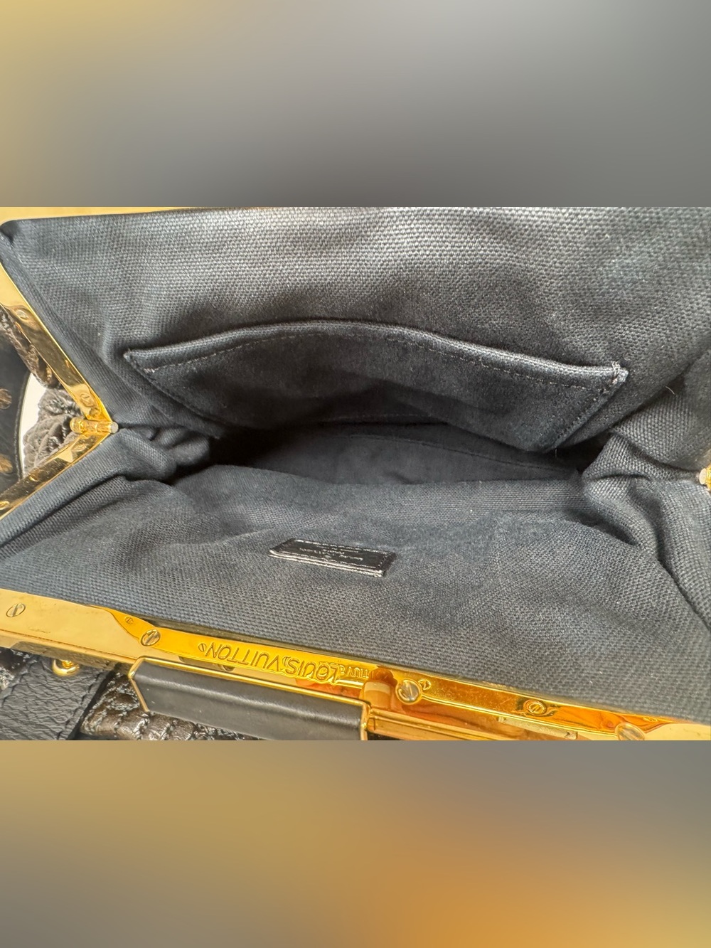 ✨🛍️ Louis Vuitton Black & Dark Brown Monogram Motard Biker Bag Limited Edition - Picture 8 of 9